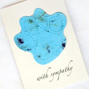 Carte de sympathie à planter pour animal de compagnie - chien ou chat - graines de fleurs Forget Me Not