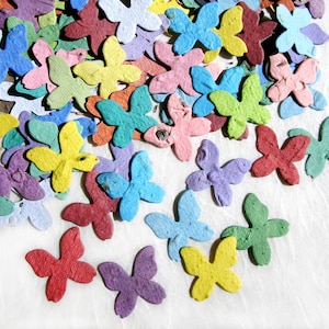 100+ Seed Paper Butterflies - Plantable Paper Butterfly Confetti Wedding Favor