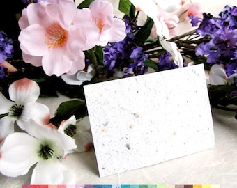 24 Seed Paper Place Cards - Plantable Wedding Seating Cards with Flower Seeds