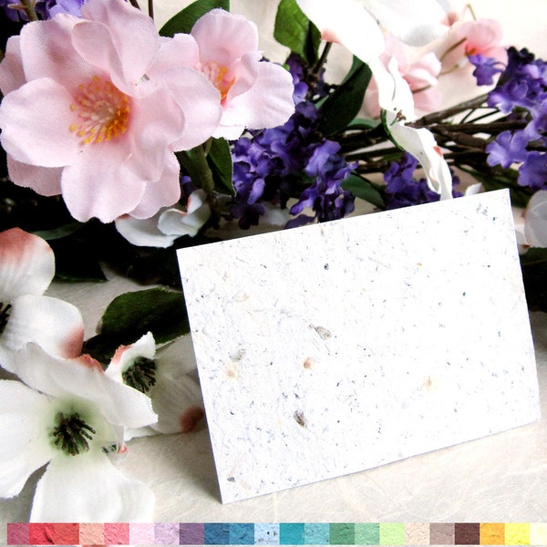 24 cartes de place de papier de graine - cartes plantables de sièges de mariage avec des graines de fleur