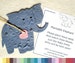 25 Flower Seed Paper Elephant Baby Shower Favors - Plantable Paper with Personalized Cards 