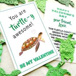 24 Tortugas de papel con semillas de flores para San Valentín - Tarjetas de regalo para fiestas de cumpleaños plantables