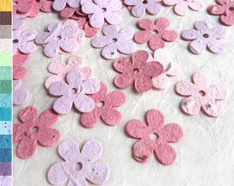 100 Seed Paper Flowers Daisy Confetti - Wedding Confetti Toss - Flower Seeds Wedding Favors