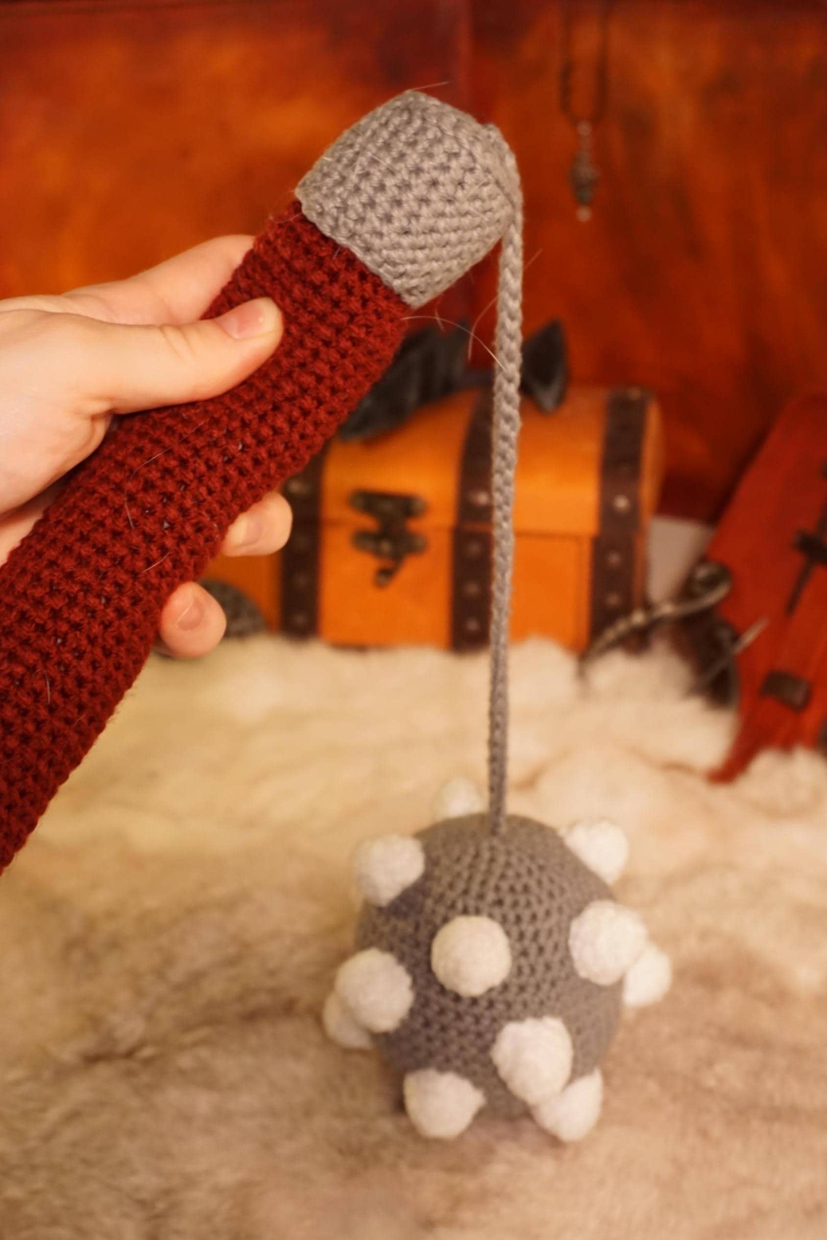 Flail & Mace Crochet Pattern | Medieval LARP - Etsy