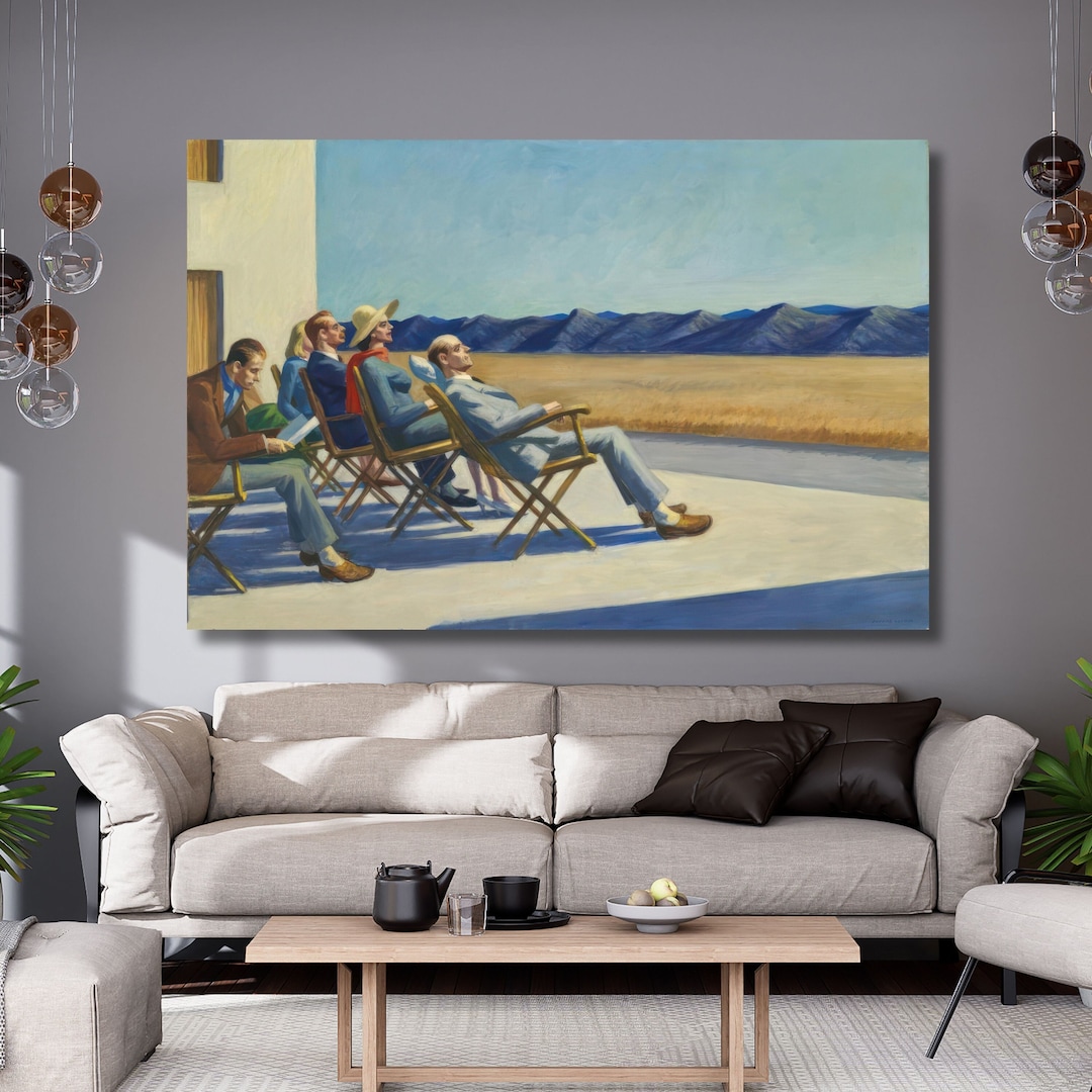 Edward Hopperpeople in the Sun 1963 Canvas,people Poster,canvas Wall Art,canvas Print,classic