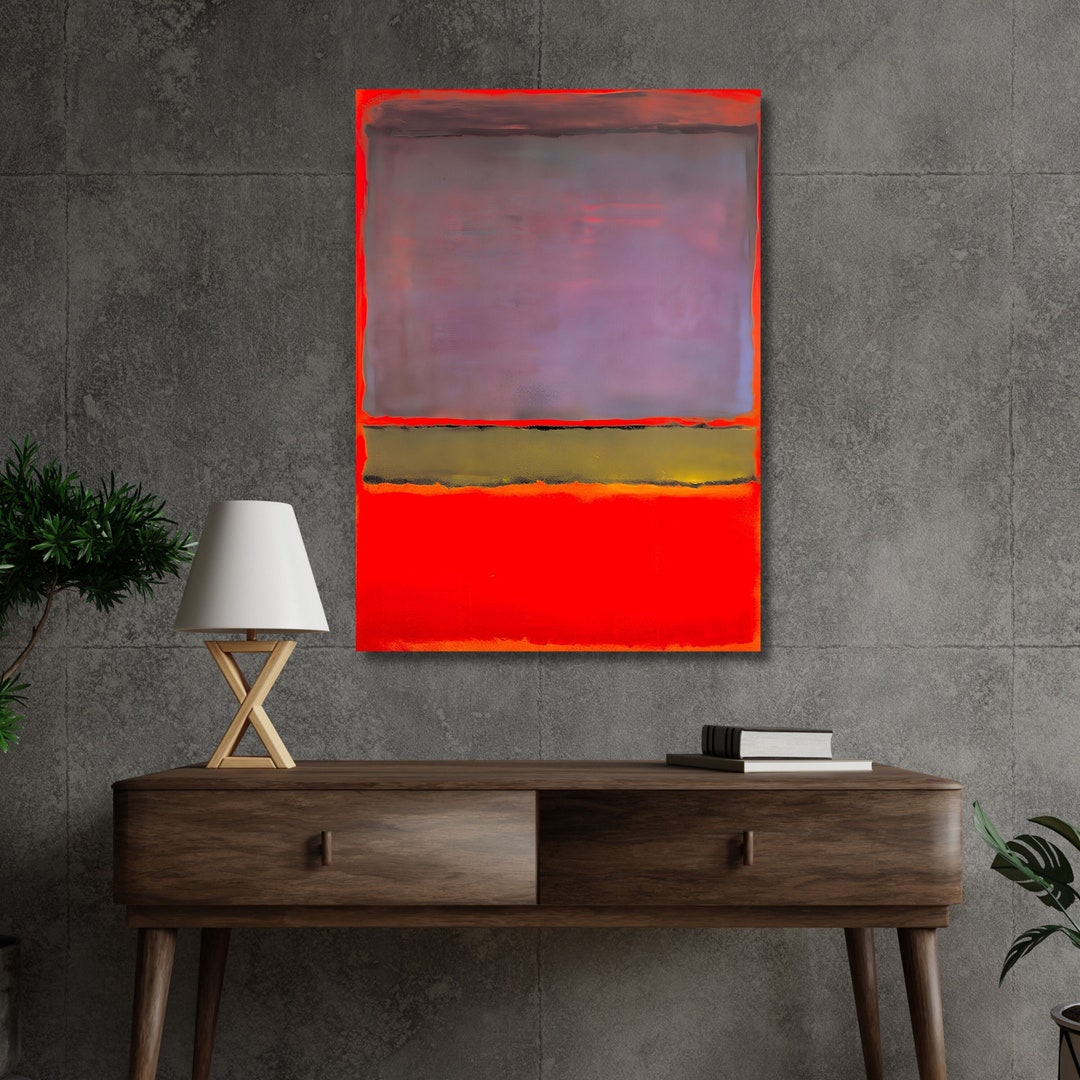 Mark Rothko Canvas,mark Rothko Wall Art,rothko Abstract,rothko Poster ...