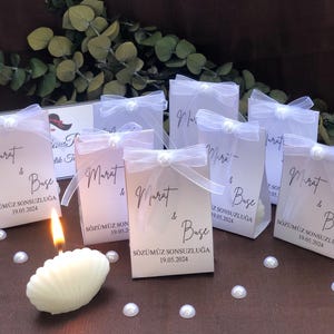 Candela decorata con biglietti, Candele regalo sfuse, Candele per bomboniere, Regalo di nozze personalizzato, Candele con conchiglie di mare sfuse, Set regalo di nozze,