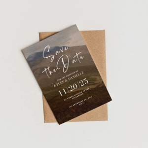 Mountain Save the Date Template | Digital Download