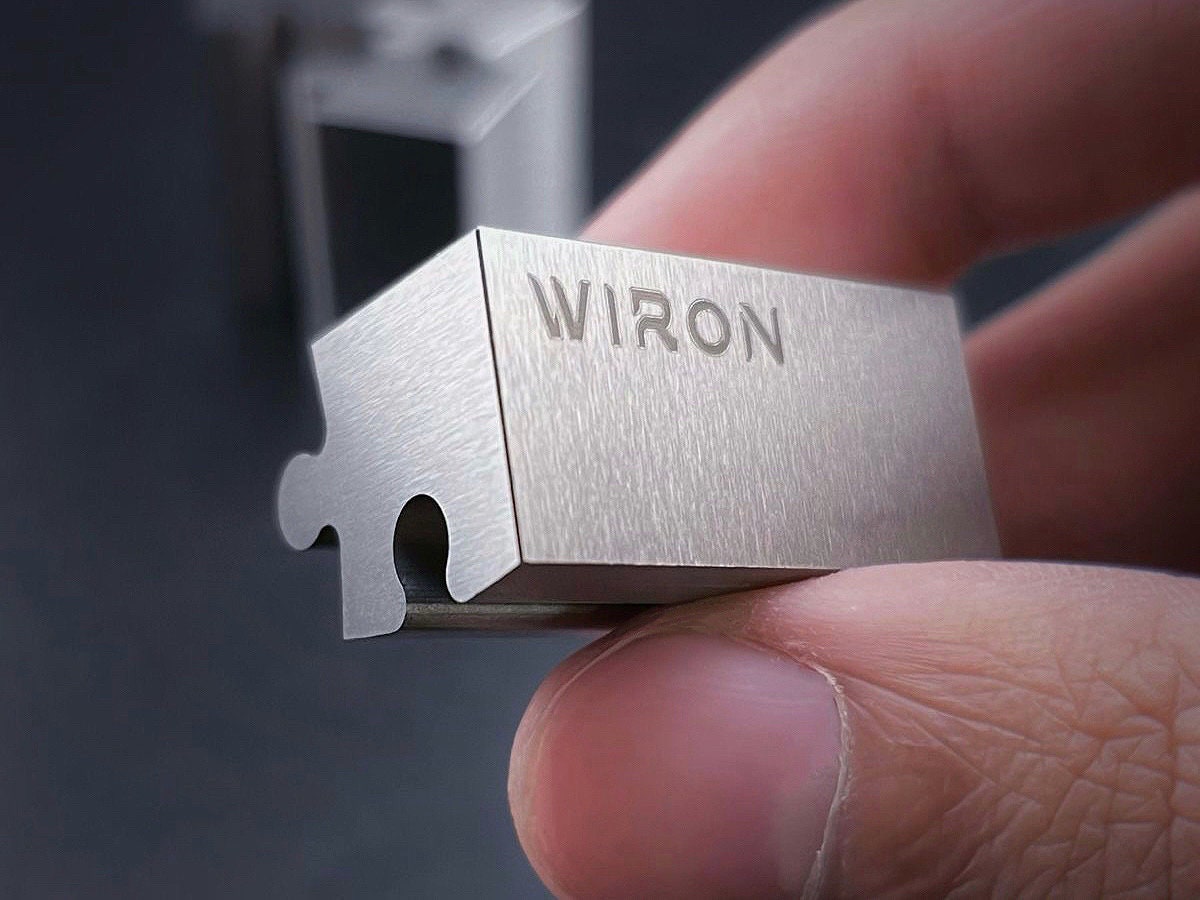 Wiron Cube™ Wire EDM Jigsaw Puzzle Pieces High Precision Fidget Desk