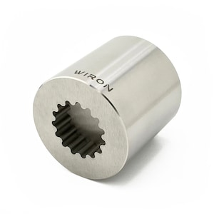 Wiron Cube™ - Wire EDM Cylindrical Gear Drop - High Precision Fidget Desk Toy - Zero Tolerance Machining Cylinder.
