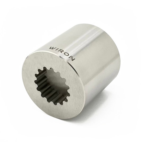 Wiron Cube™ - Engrenage cylindrique pour électroérosion à fil - Jouet de bureau Fidget haute précision - Cylindre d'usinage à tolérance zéro.