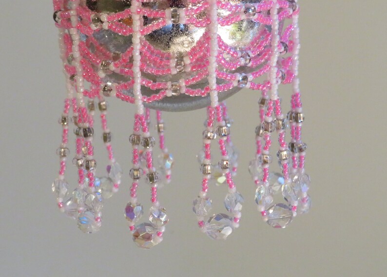 Ornament CoverDrape-Pink and White