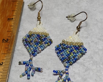 Earrings-Blue Mix