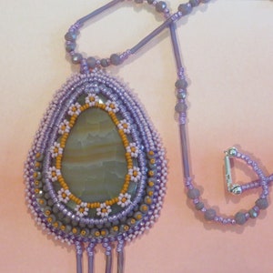 Necklace-Gray Agate