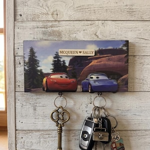 Porte-clés voiture en bois fait main de haute qualité image 3