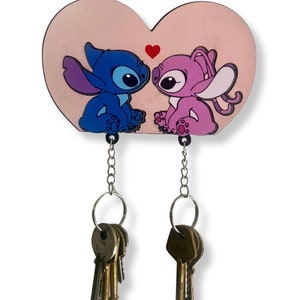 Stitch and angel key holder - Etsy 日本