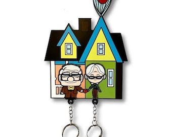 High quality handmade acrylic UP keychain