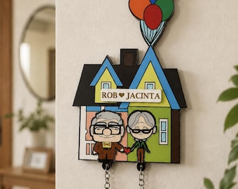High-quality handmade acrylic UP keychain