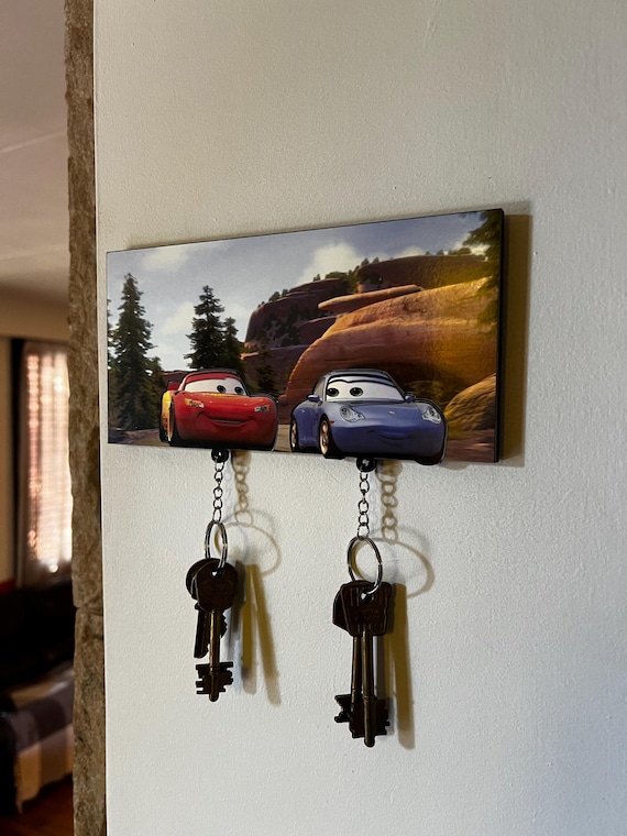 Llavero Cars de madera hecho a mano gran calidad