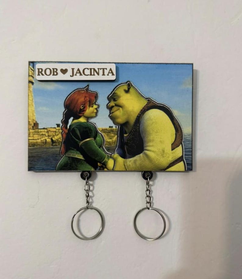 High-quality Handmade Wooden Shrek Keychain - Etsy