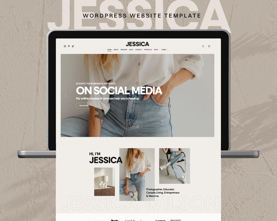 Jessica WordPress Theme: Modern Business Website Template