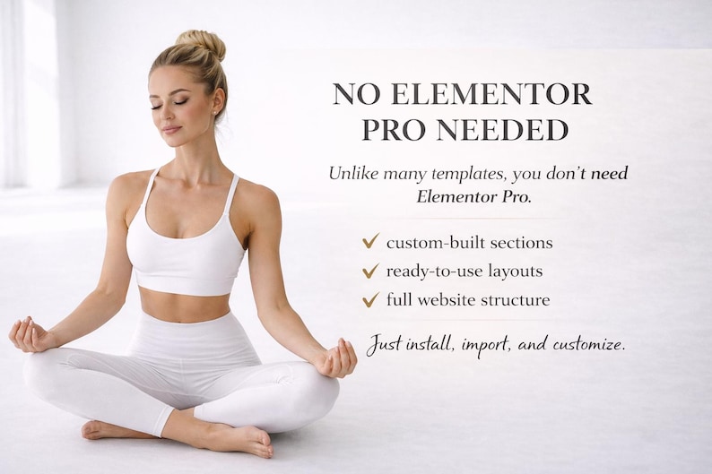 WordPress-tema för yogastudio | Hemsidemall för hälsocoacher, pilatesinstruktörer | Fitnessmärken | WooCommerce bild 17