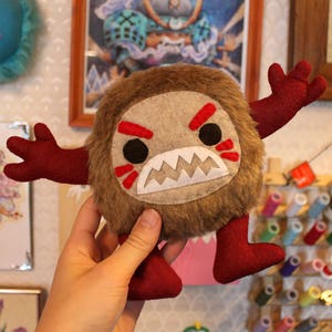 Kakamora Coconut- Handmade Faux Fur Plush Toy