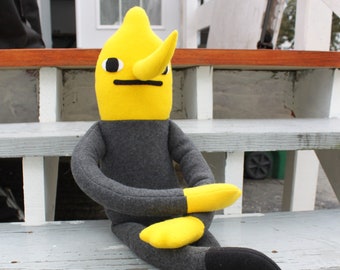 Medium Lemongrab- Handmade Soft Fleece Plush Toy