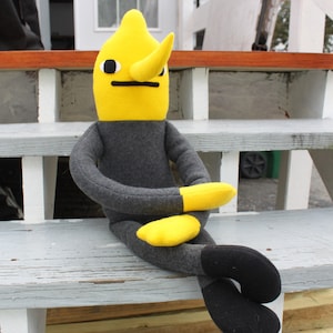 Medium Lemongrab- Handmade Soft Fleece Plush Toy