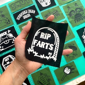 Aufnäher - Schwarz oder Grün, 20 verschiedene designs!