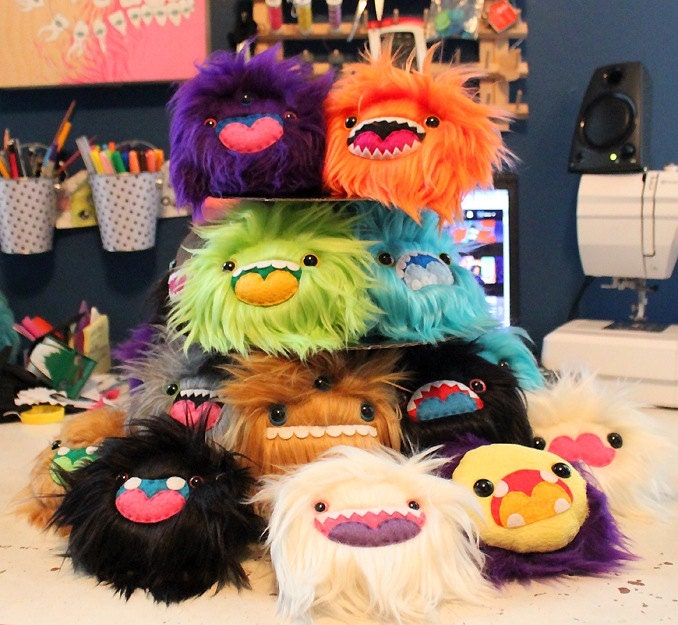 Mystery Monster- Custom Faux Fur Plush Toy - Etsy