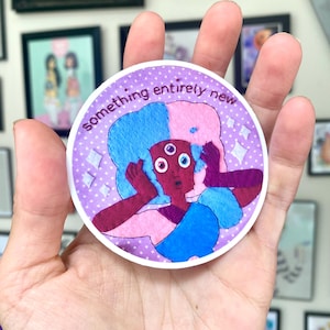 Something Entirely New- 3 inch vinyl Garnett Sticker