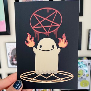 Summoning Ghost- 6 x 4 Postcard Art Print