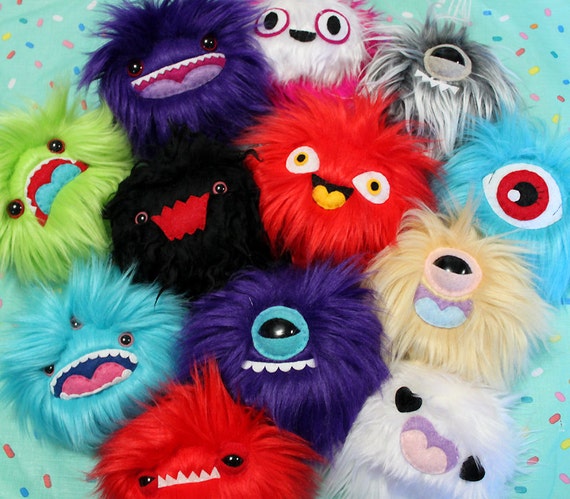 Mystery Monster- Custom Faux Fur Plush Toy - Etsy