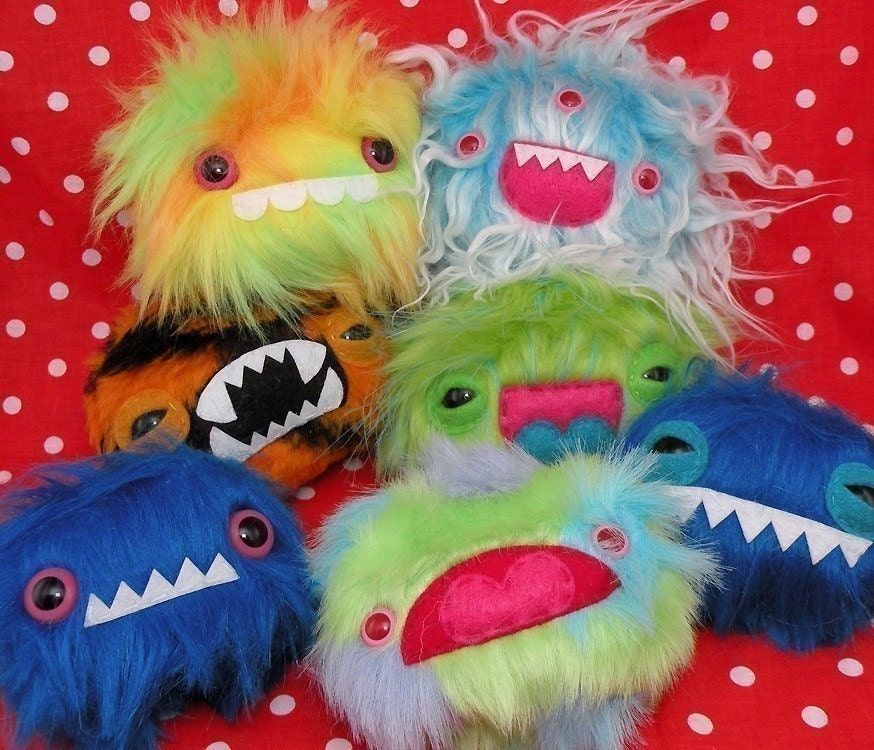 Mystery Monster- Custom Faux Fur Plush Toy - Etsy