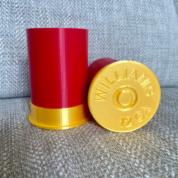 Customizable 12 Gauge Koozie - 12 oz Can 3D Printed Shotgun Shell Koozie - Personalized Shotgun Casing Koozie