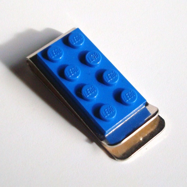 Money Clip made with Royal Blue Lego (r) plate