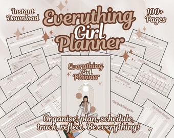 Everything Girl Planner | 2024 Digital Planner | Goodnotes Planner | Wellness Journal | Daily Planner | Fitness Planner | Notebook | BUNDLE