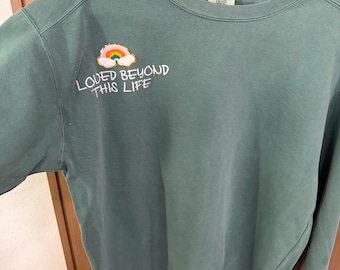 Loved Beyond This Life – Angel Mama Crewneck (Personalized)