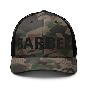 BARBER Camouflage Trucker Hat