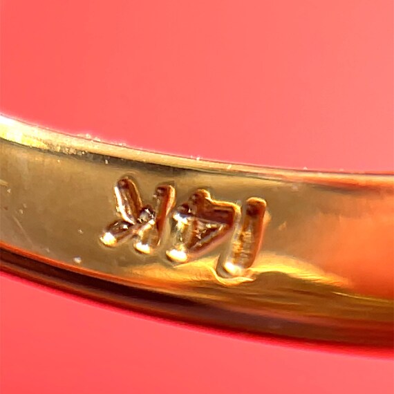 14k Ruby & Diamond Double Flower Bypass Ring set … - image 15