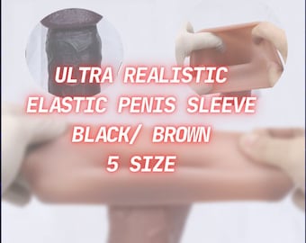 Ultra Realistic Penis Sleeve-man pleasure-male sheath-sIlicone dIldo sheat-fantasy sex toys mature-cock sleeve-penis ring