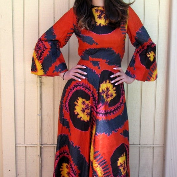 Vintage 60s Long Maxi dress.