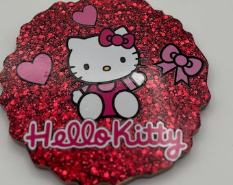 Kawaii kitty trinket tray 5 by 5 inches