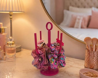 Metal Hair Tie Organizer | Scrunchie Holder | Minimalist Bathroom Storage Stand