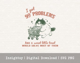 Cat Shopping Cart Design File for Craft Shop Graphic Design SVG Cutting File Format Download Digital Art Print Design Humor Illustration Cat