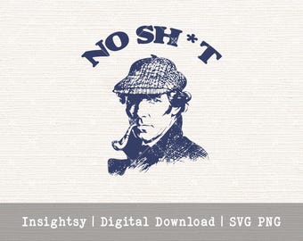 Vintage Detective Illustration Digital Download Funny Art Wall Decor Man Cave Office Decoration Game Room Humor Print Detective Design Art