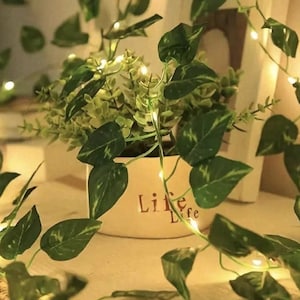 Artificial Ivy Vine Garland, Ivy Fairy Lights, Boho Home Decor