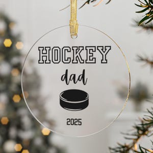 Dad Ornament | Hockey Ornament | Meaningful Gift for Dad | Dad Gift from Kids | Husband Gift | Presents for Dad | Sentimental Gift Dad
