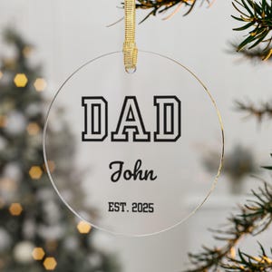 Dad Ornament | Meaningful Gift for Dad | Ornament for Dad | Dad Gift from Kids | Husband Gift | Presents for Dad | Sentimental Gift Dad